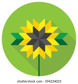 Sunflower logo on white background 