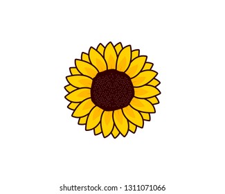 Sunflower Logo Vector