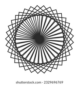 Sonnenblume mandala Design, Doodle zen tangle design mandala farbige Buchseiten für Erwachsene Vektorgrafik