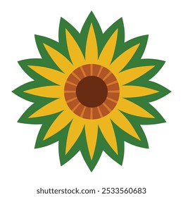 girassol mandala vetor arte design