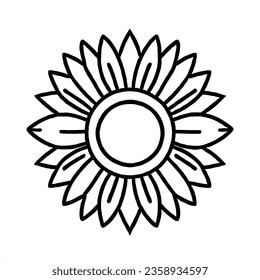 EPS vectoriales de arte mínimo de girasol