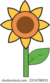 Sunflower nature free icons symbols