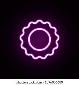 sunflower neon icon. Elements of autumn set. Simple icon for websites, web design, mobile app, info graphics