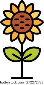 Girasol Nuevo Vector de diseño de iconos creativos