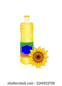 Sunflower oil bottle