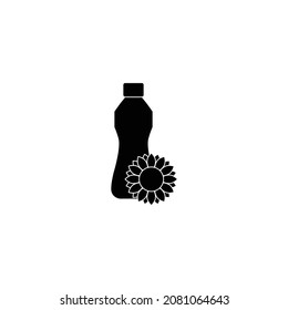 sunflower oil icon - vector