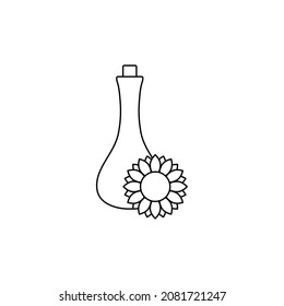 icono del aceite de girasol - vector