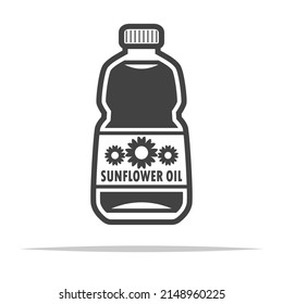 Sunflower oil icon vector isolated