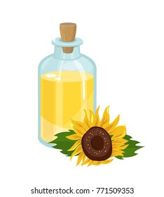 sunflower oil vector