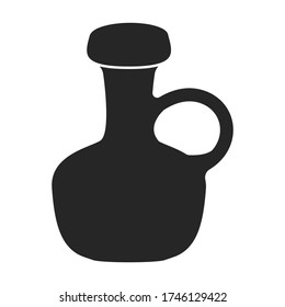Sunflower oil vector icon.Black vector icon isolated on white background sunflower oil.