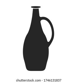 Sunflower oil vector icon.Black vector icon isolated on white background sunflower oil.