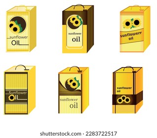 sunflower oils illustrator designs vector clipart