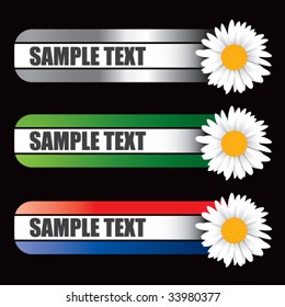 sunflower on bold advertisement banner