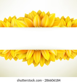 Sunflower on white background. EPS 10 vector file included