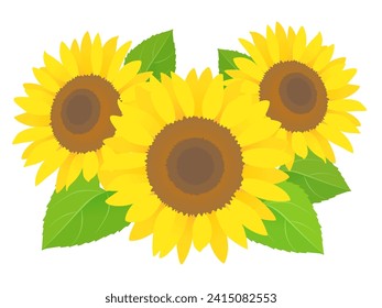 Ilustración de vector de punto de girasol