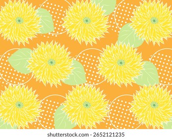 It is a sunflower orange color background.