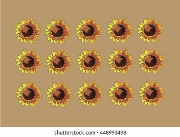 sunflower pattern