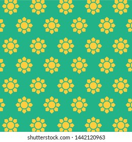 sunflower pattern background vector for wallpaper decorative