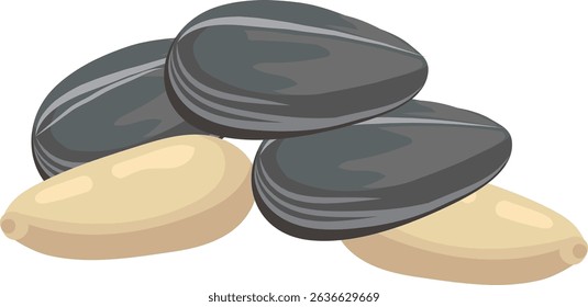 Sunflower and pine seeds are depicted together, highlighting their nutritional value and promoting a healthy lifestyle with natural, wholesome foods