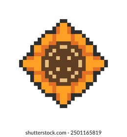 Pixel Art de girasol para sus necesidades