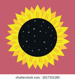 sunflower plant color design flower