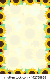 The sunflower postcard