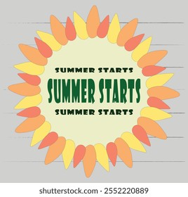 Sunflower poster shows the arrival of summer
