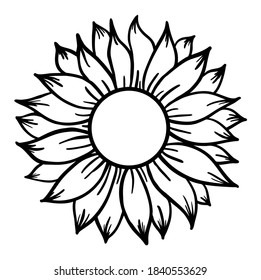 Free Free 246 Sunflower Svg Black SVG PNG EPS DXF File