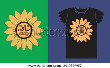 sunflower and sany day the perfect combination design.