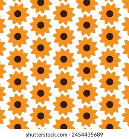 sunflower seamless pattern design, floral pattern design