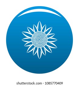 Sunflower seed icon. Simple illustration of sunflower seed vector icon for any design blue