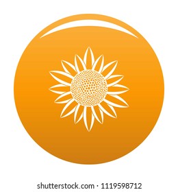 Sunflower seed icon. Simple illustration of sunflower seed vector icon for any design orange