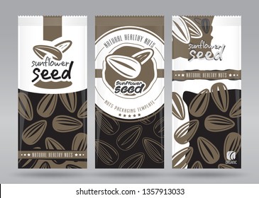 Sunflower seed packaging set