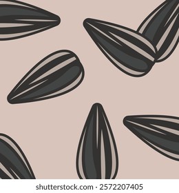 sunflower seeds background vector element design template web