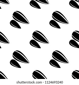 sunflower seeds icon. Element of nuts icons for mobile concept and web apps. Pattern repeat seamless sunflower seeds icon can be used for web and mobile apps on white background