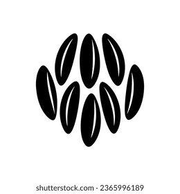 Sunflower Seeds icon isolated on white background