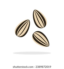 Sunflower Seeds Icon Vector Design.