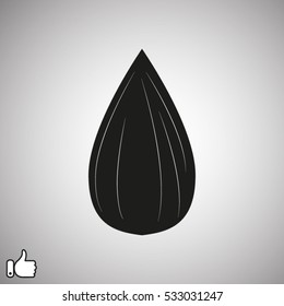 sunflower seeds, icon, vector illustration EPS 10