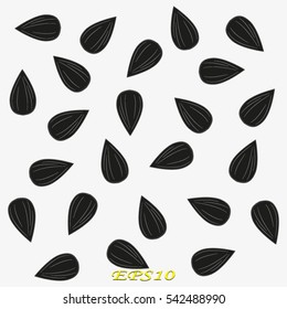 sunflower seeds, icon, vector illustration eps10