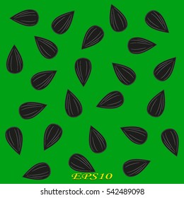 sunflower seeds, icon, vector illustration eps10