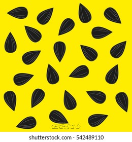 sunflower seeds, icon, vector illustration eps10
