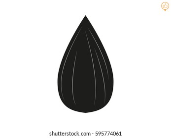 sunflower seeds, icon, vector illustration eps10