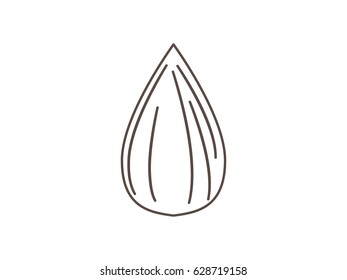 sunflower seeds, icon, vector illustration eps10