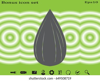 sunflower seeds icon, vector illustration eps10