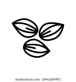 Sunflower Seeds  icon in vector. Logotype
