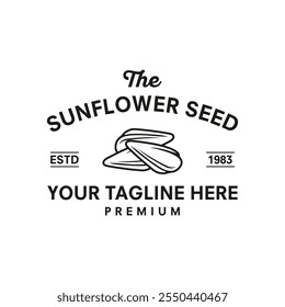 Sunflower seeds isolated on white background vector illustration in flat design