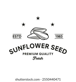 Sunflower seeds isolated on white background vector illustration in flat design