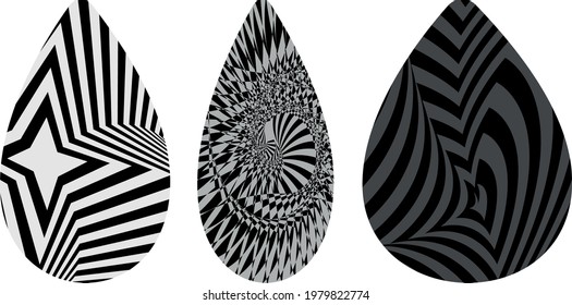 sunflower seeds in op art style on white background creative patterns for design