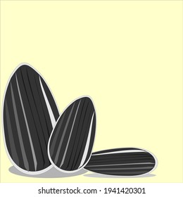 sunflower seeds for paper background