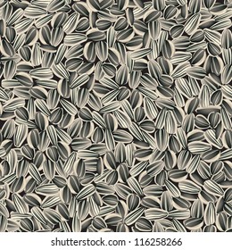 sunflower seeds seamless background